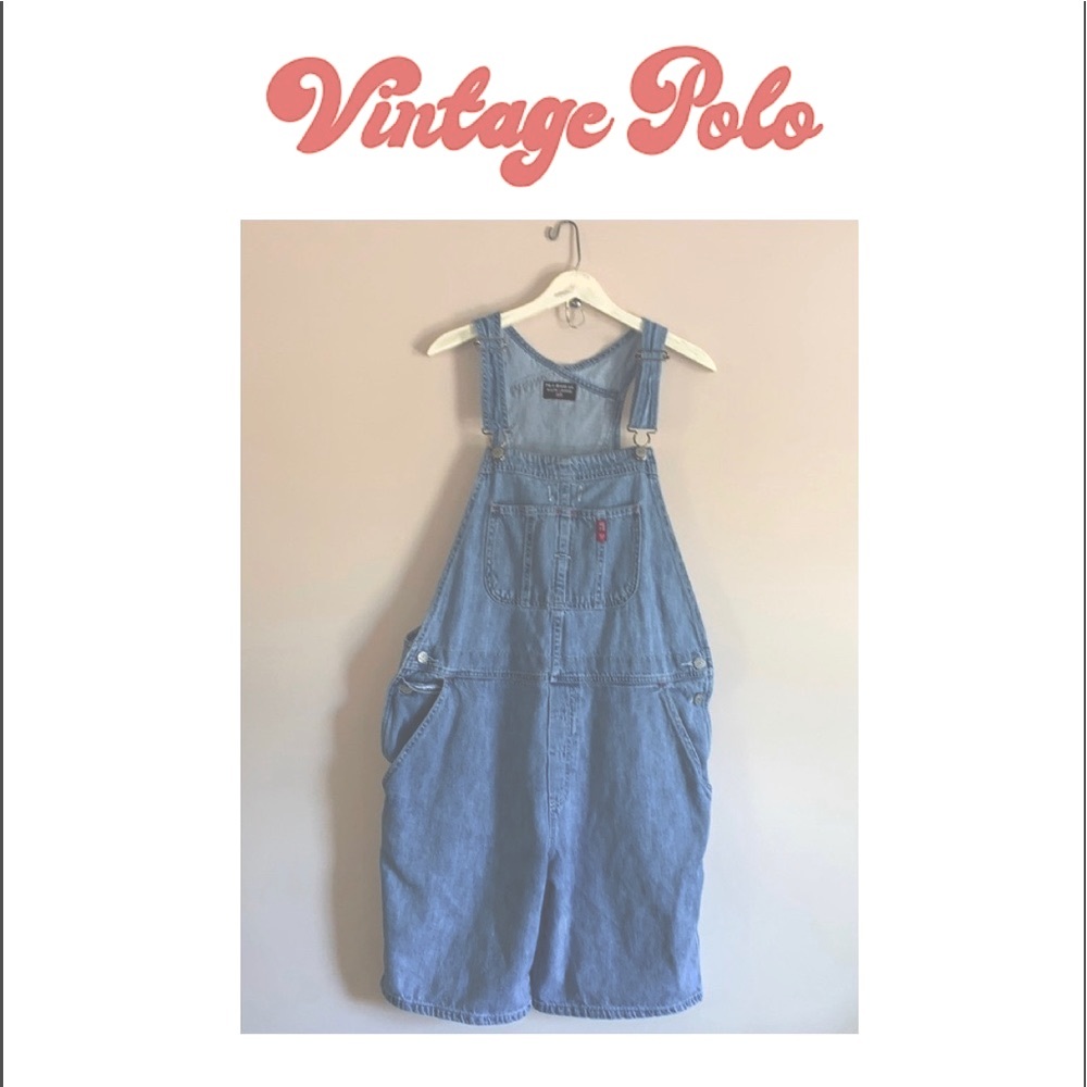 POLO👖super cool 70’s-80’’s?? Ralph Lauren bibs Lg